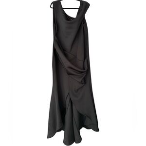 ASOS Curve Black Asymmetrical Dress
